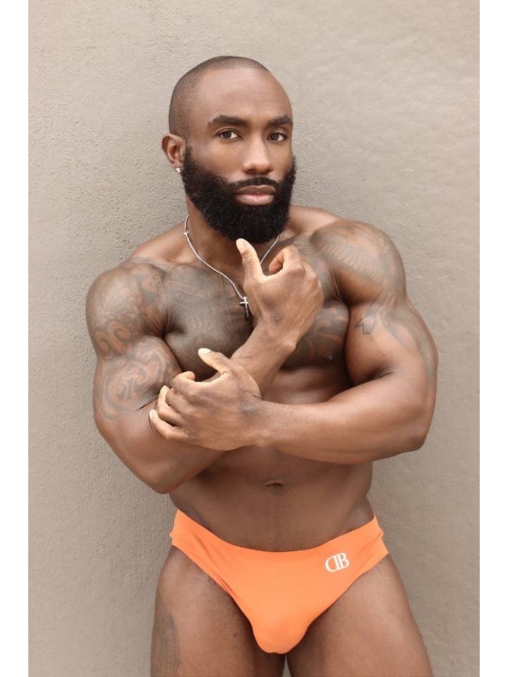 Debonair Men – Großhandel Unterwäsche – Herren – Tiger Orange Slip1