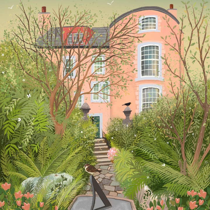 Galloway Arts - Wholesale Art Print - Broughton House, Kirkcudbright Art Print: Dumfries & Galloway Travel Poster5