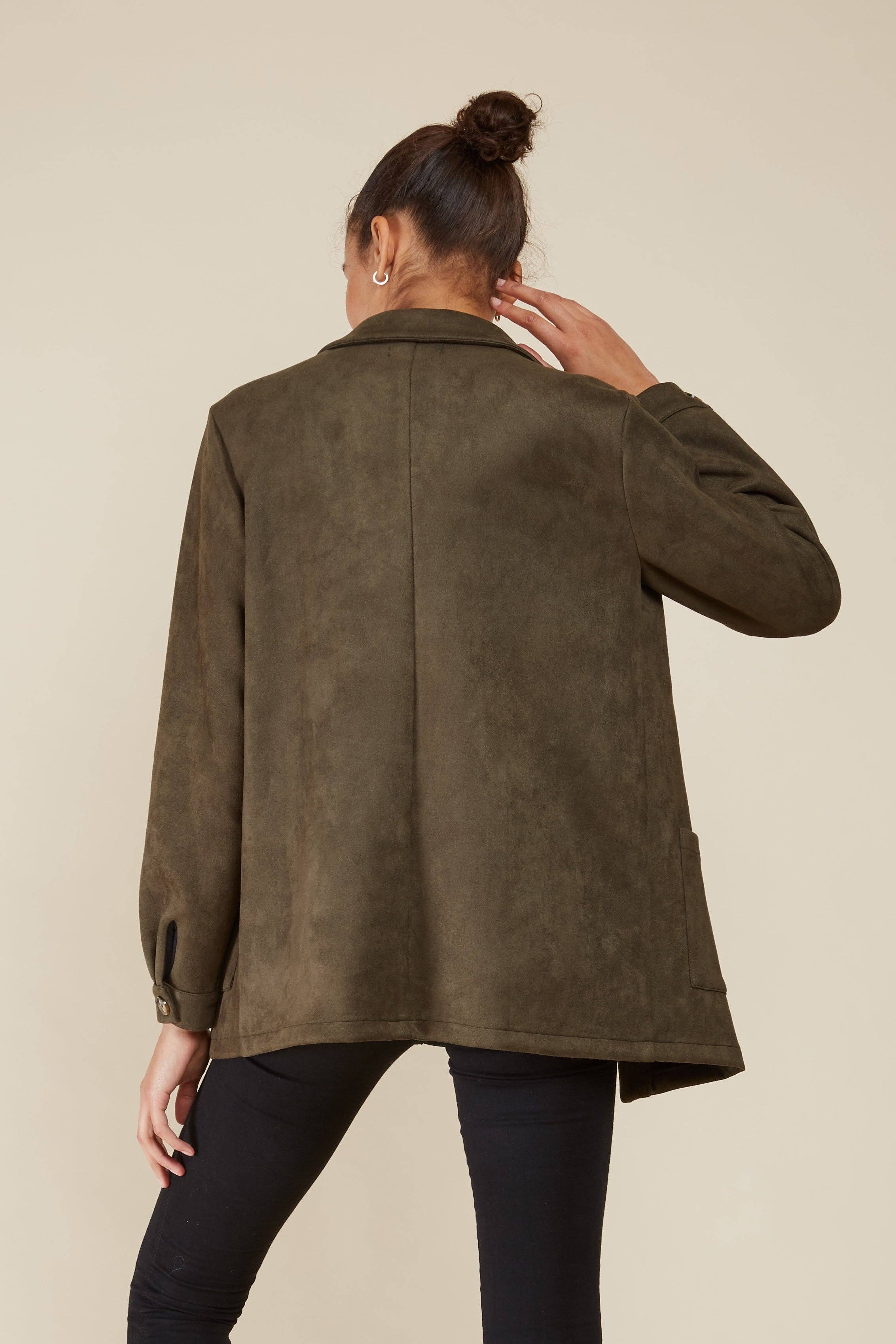 Andy & Lucy - Wholesale Jacket - Women's - VERA - Workers' style jacket in soft suede12