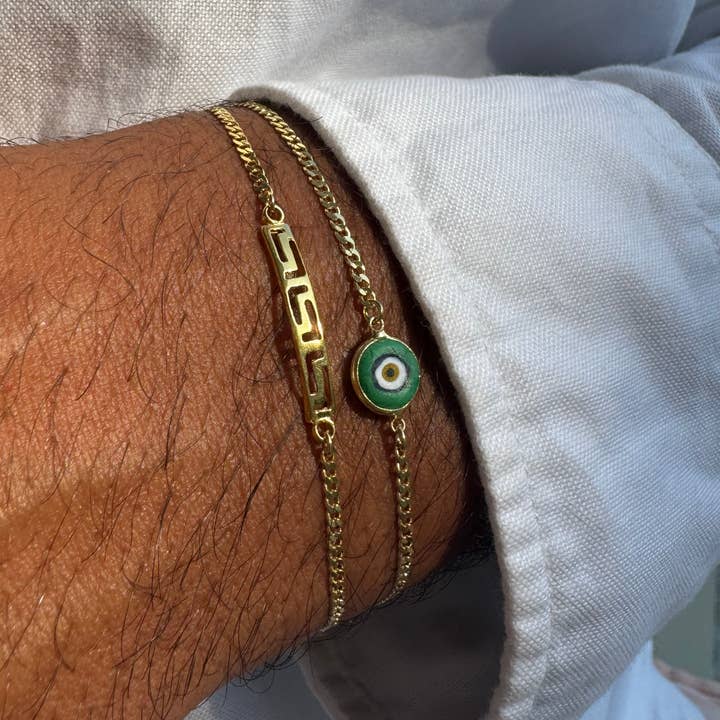 Christina Christi - Wholesale Sieraden - Heren - Herenarmbanden Goud, Boze Oog Armband Goud, Bescherming