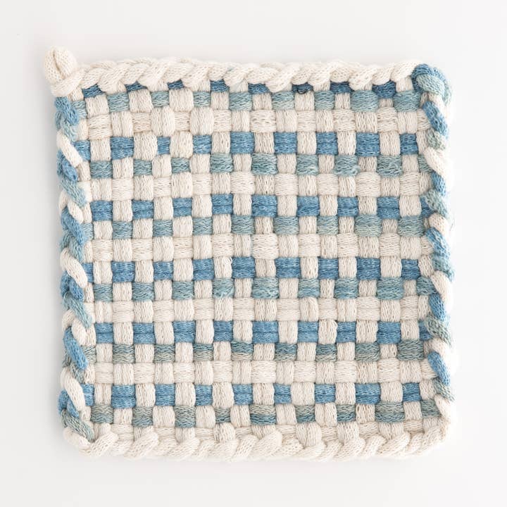 Kate Kilmurray - Venta al por mayor Manoplas para horno/ollas - Colección Indigo teñida a mano0