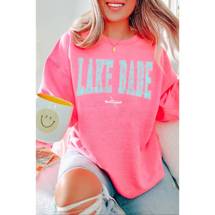 SWEAT-SHIRTS GRAPHIQUES VINTAGE LAKE BABE pour la vente par Illustrated Society