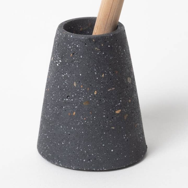 Toothbrush Holder | Black Terrazzo for wholesale by pretti.cool