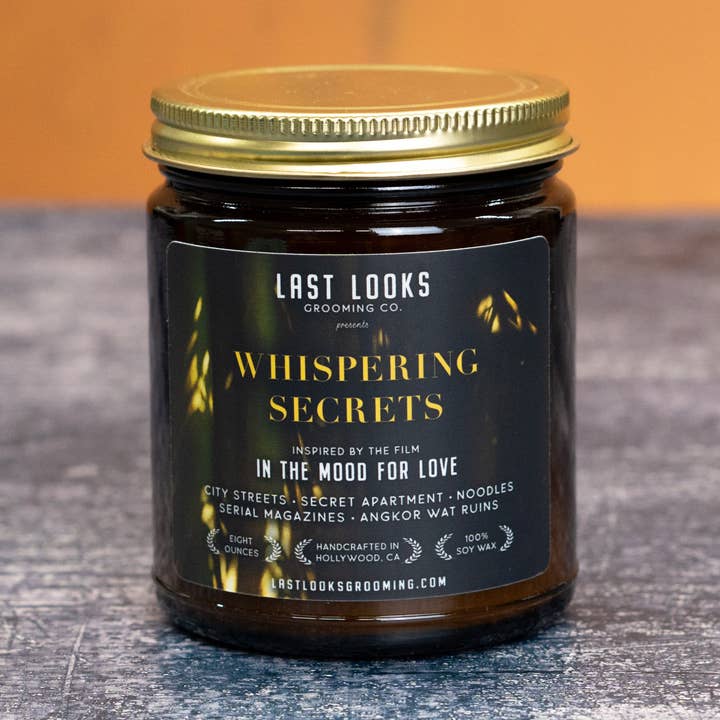 Secrets Murmurés (Inspiré par In The Mood For Love) Bougie en Cire de Soja Naturelle pour la vente par Last Looks Grooming