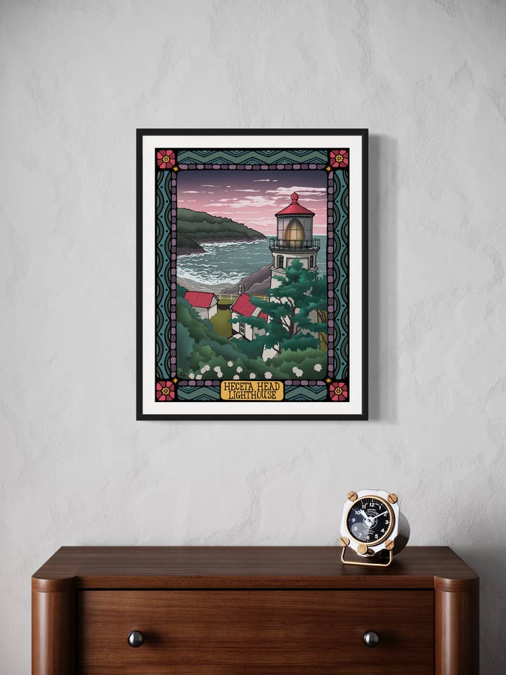 Heceta Head fyr för wholesale av Eliza Illustrated