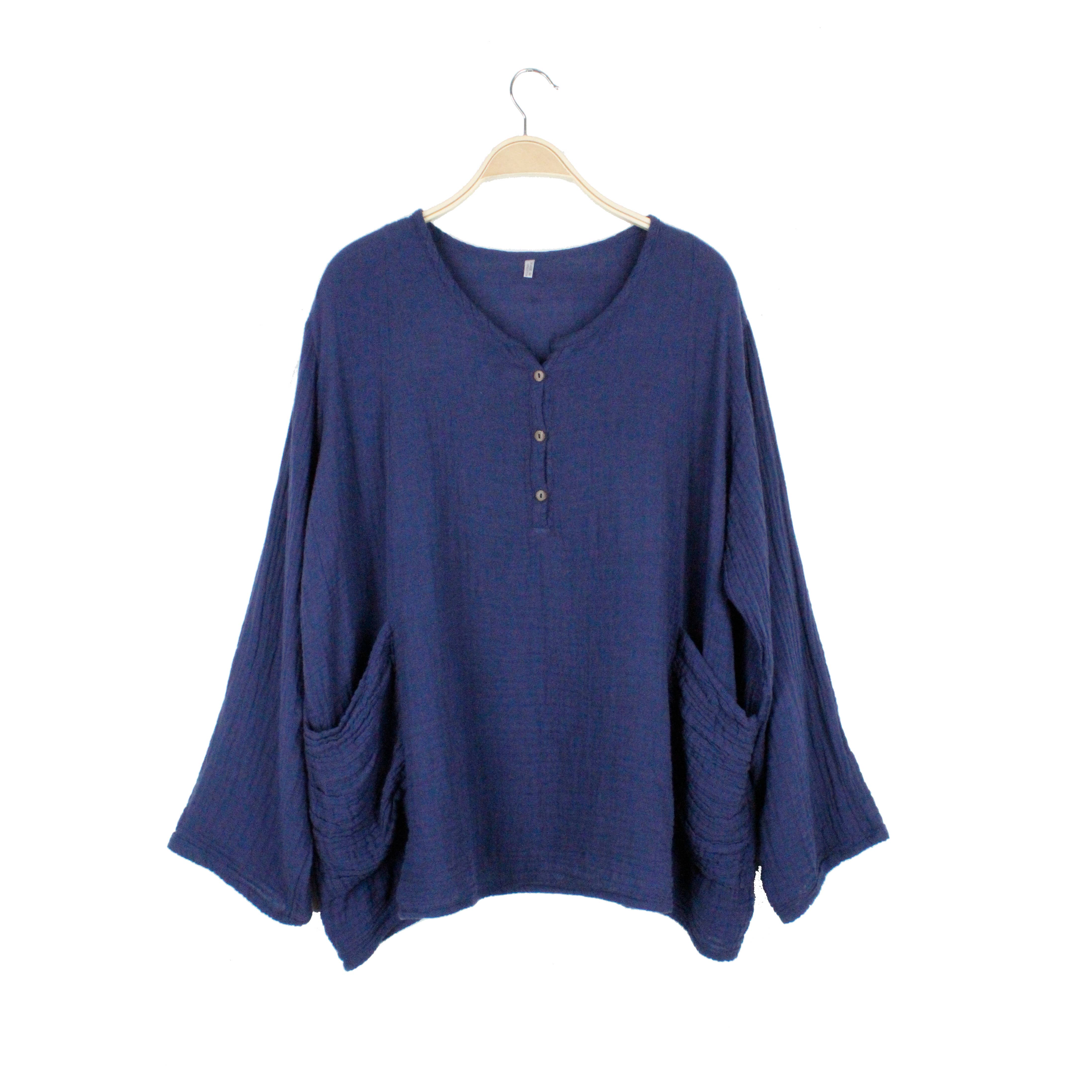 Nusantara Inc. - Wholesale Blouse - Women's - Cooper Henley-05298F3