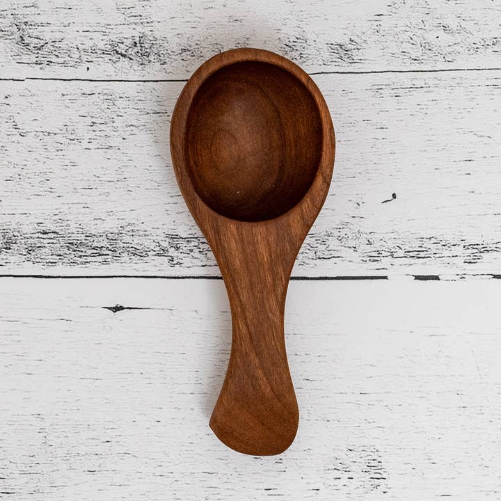 Wood Coffee Scoop for wholesale by J.Q. Dickinson Appalachian Mercantile