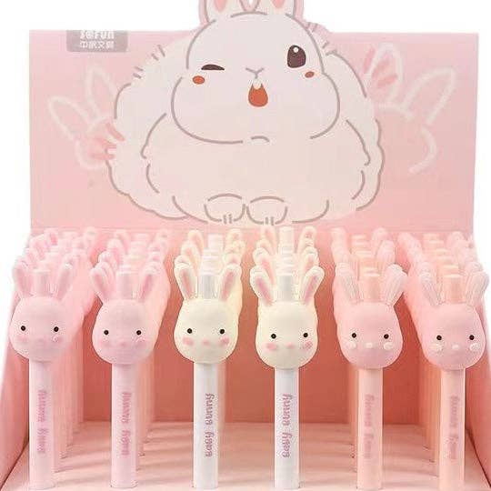 22483 Rabbit Retractable Gel Pen for wholesale by BCmini