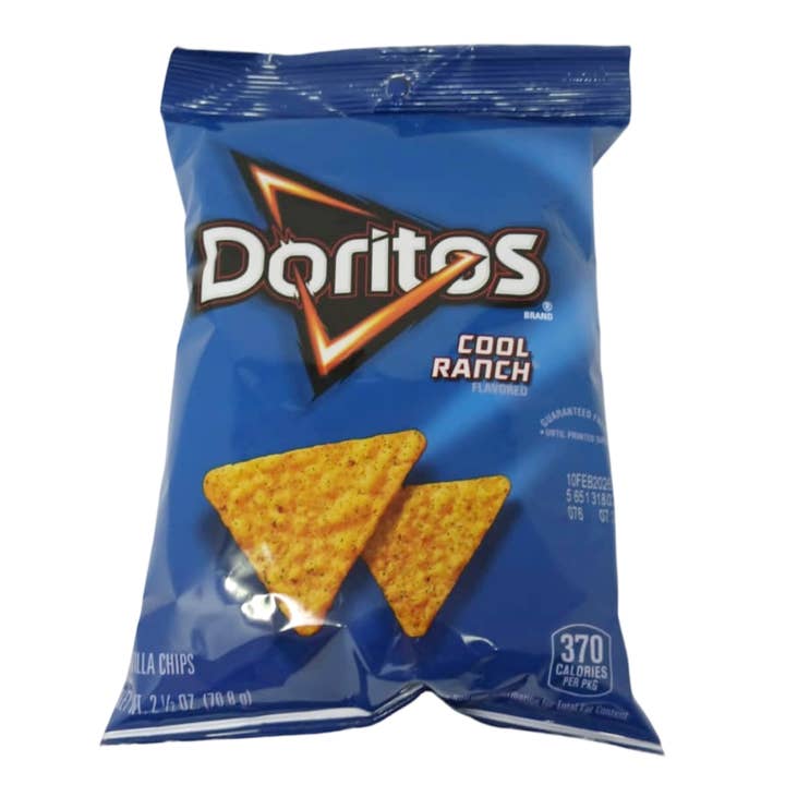 Doritos Cool Ranch Tortilla Chips 2.5 oz Bag Bold Zesty Flavor Crispy Crunch Everyday Snacking for wholesale by SaniLLC