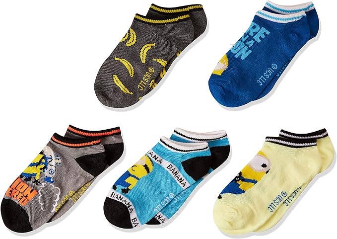 Infinite Basics - Wholesale Socks - Kids - 20-Pairs Licensed Assorted Kids' No-Show Socks12