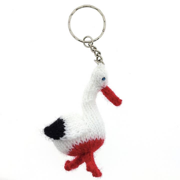 Stork keychain for wholesale by Titicaca