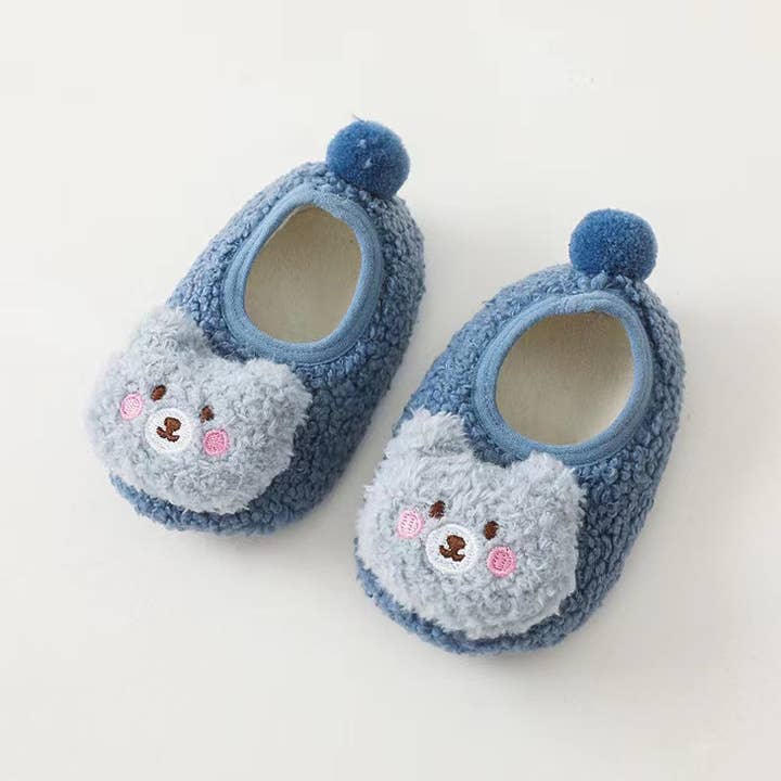 MyKids-USA® - Wholesale Slippers - Baby - Baby 3D Cartoon Bear Patched Pattern Non-Slip Warm Shoes5