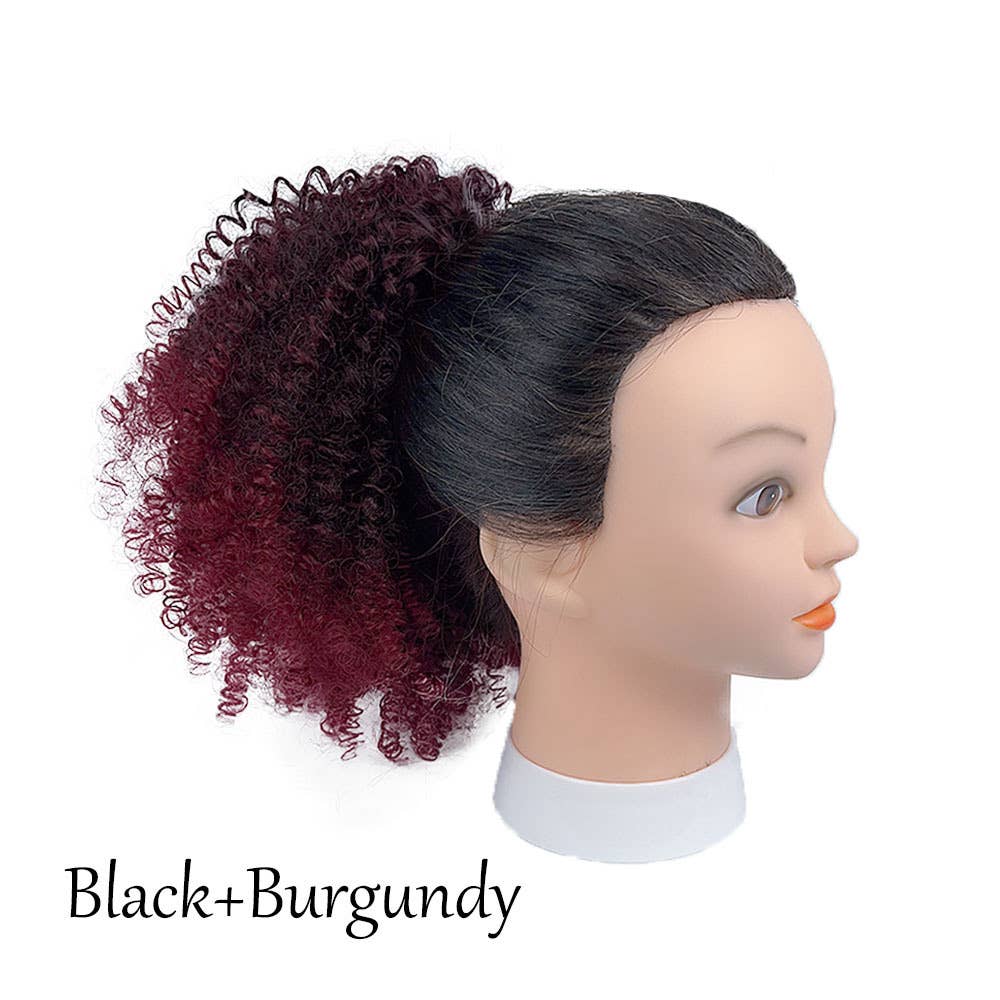 AK Brand - Wholesale Hair Extensions - Short Afro Kinky Curly Ponytail Hair Piece1