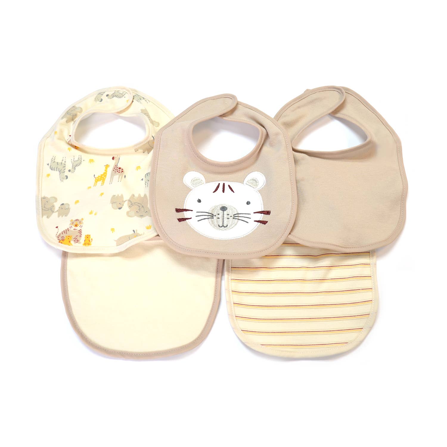 Lollipop Dreams - Wholesale Bib - Baby - 5 Pack Soft Cotton Poly Embroidered Baby Bibs 1