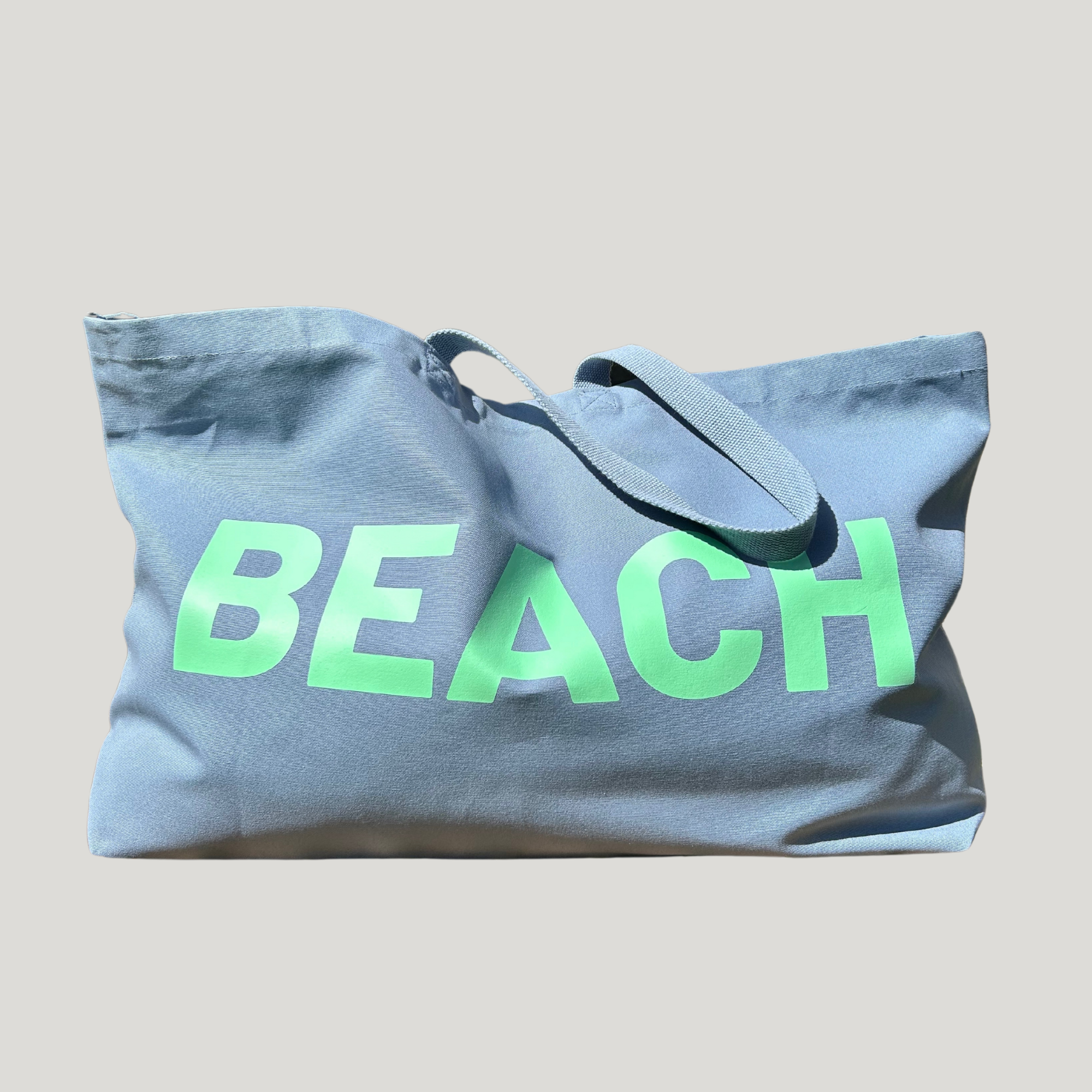 the Cornish studio – wholesale Beach bag – Jumbo BEACH Bag  - Sky / Mint 2