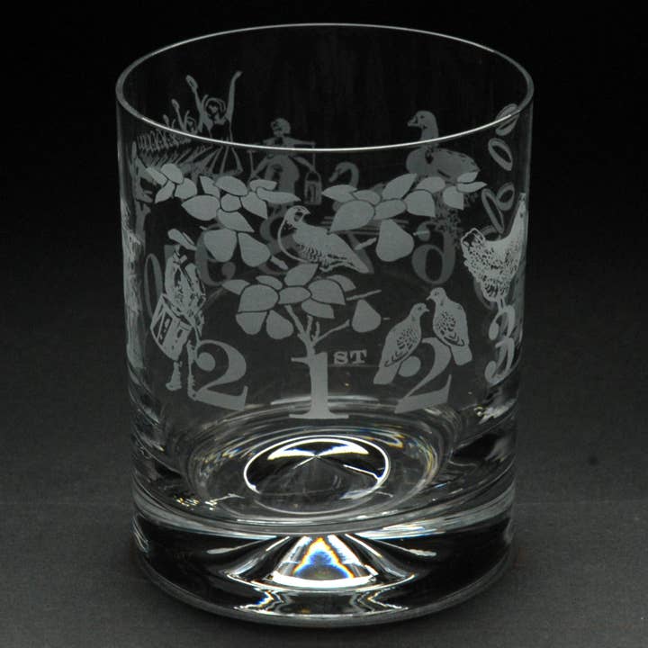 12 Days of Christmas T17 whisky tumbler for wholesale by The Milford Collection