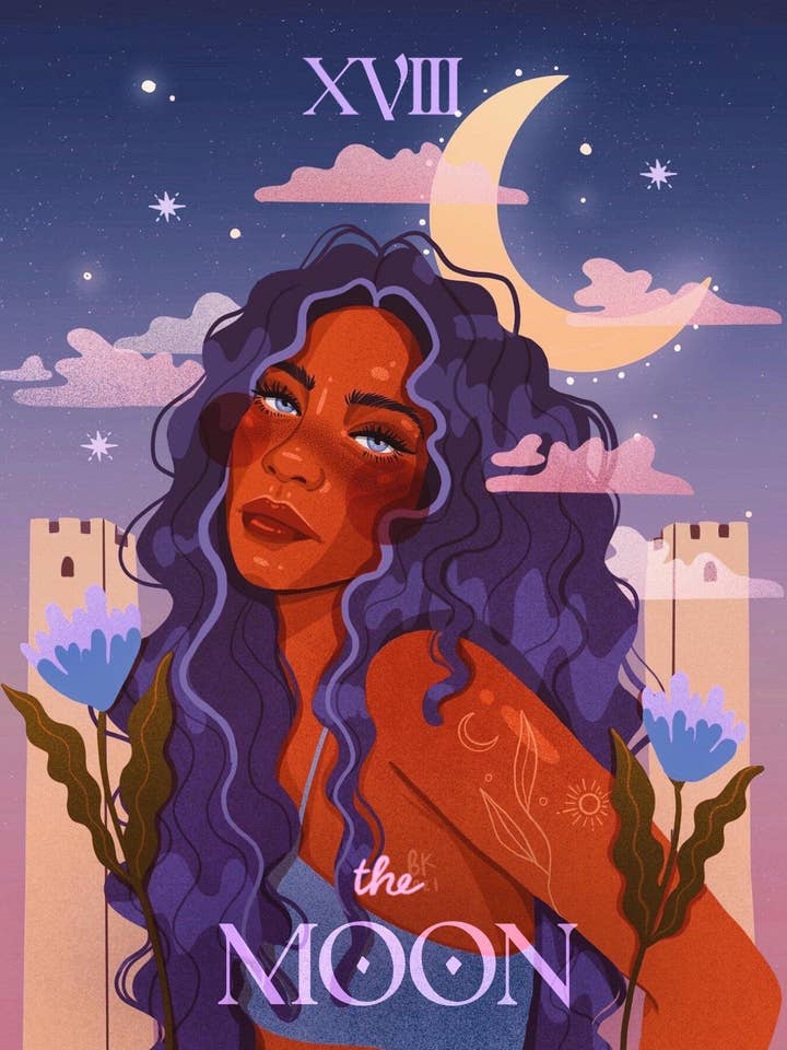 Måne Mini Print for engroshandel hos Brittany Keller Art