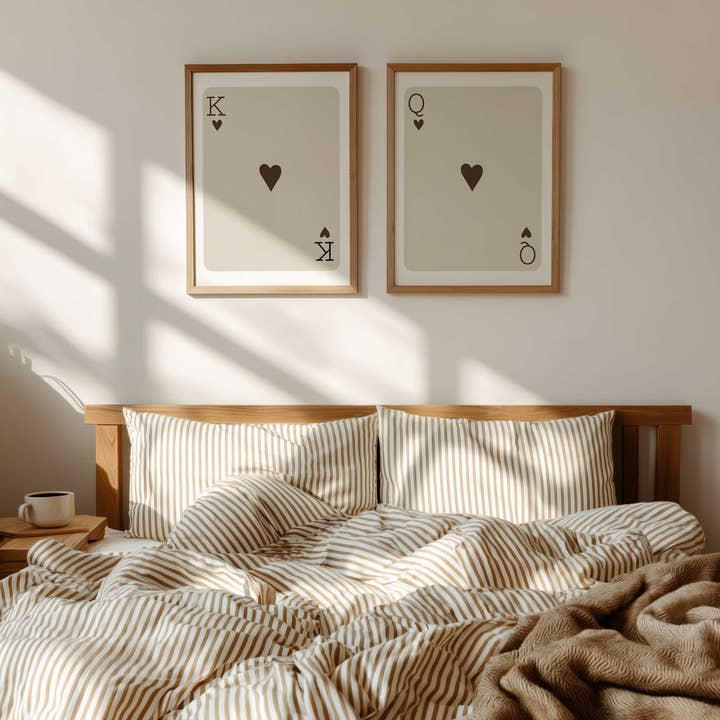D'LUXE PRINTS - Wholesale Gallery Wall Set - King & Queen of Hearts – Modern Playing Card Print Set10