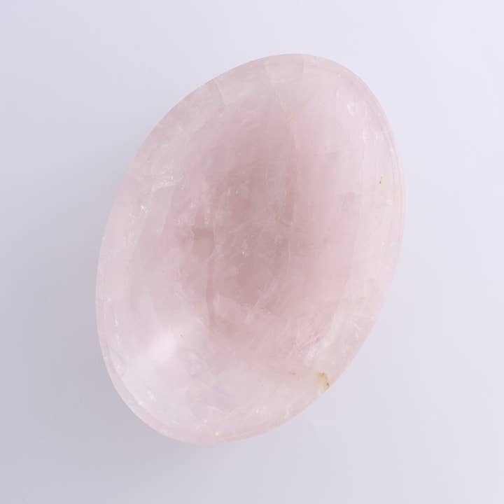 Mi Esperanza Minerals - Wholesale Decorative plate/dish/bowl - Rose Quartz Bowl1
