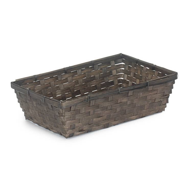Black Painted Bamboo Serving Tray for wholesale by Red Hamper