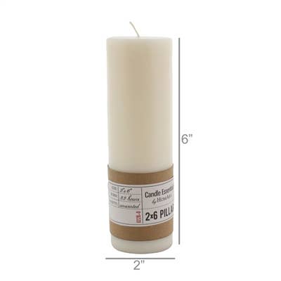 HomArt - Wholesale Pillar candle - Pillar 2 x 6 - Ivory1