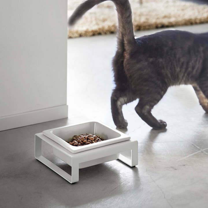Yamazaki Home - Wholesale Pet Bowl - Cat/Dog - Single Pet Food Bowl - Two Styles - Steel + Ceramic1