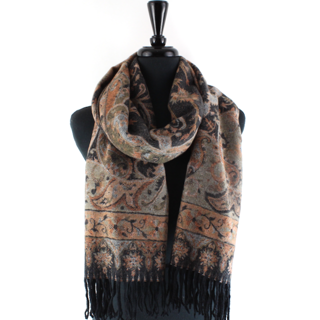 Pretty Persuasions - Wholesale Scarf - Women's - S23283 Paisley Sprigs Scarf3