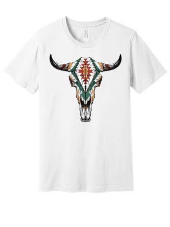 Graphic Tee - Teschio di mucca per la vendita all'ingrosso da parte di 64 Degree Productions