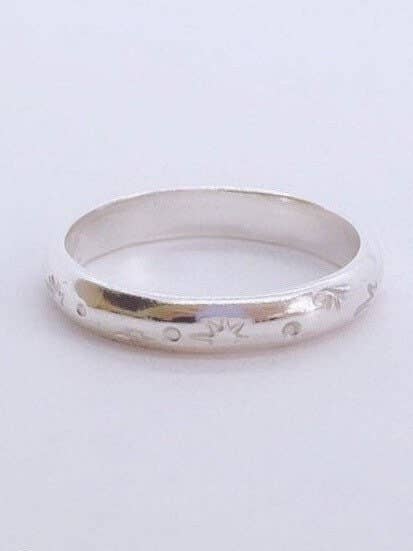 Celestial Ring; Sterling Silver Ring; Gold Fill Ring; Galaxy Ring;gift for Her; Constellation Ring; Stacking Ring; Star Ring; Stamped Ring for wholesale by AVA Handmade Jewelry