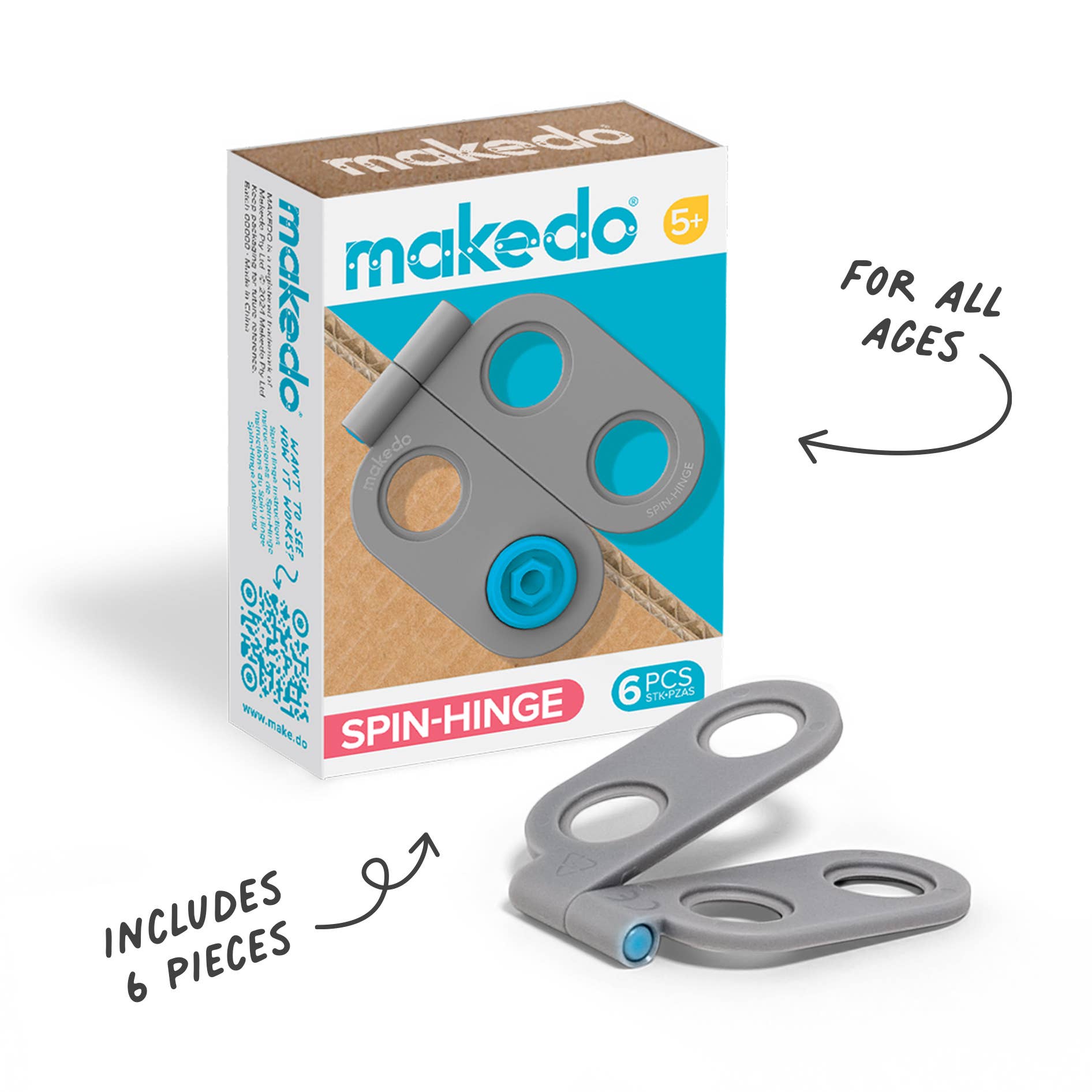 Makedo - Wholesale DIY Craft Kit - Kids - Spin-Hinge1