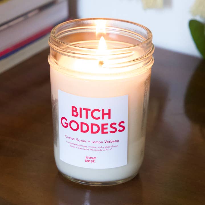 Bitch Goddess - Cactus Flower & Lemon Verbena Soy Candle for wholesale by Nose Best Candles