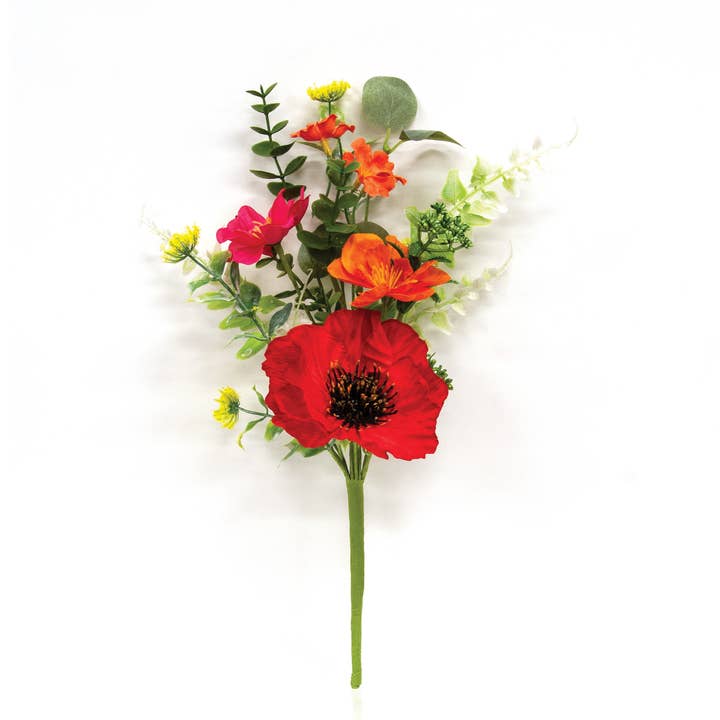 Sunset Poppy & Blooms - PIck - 14 In for wholesale by Saybrook Lane