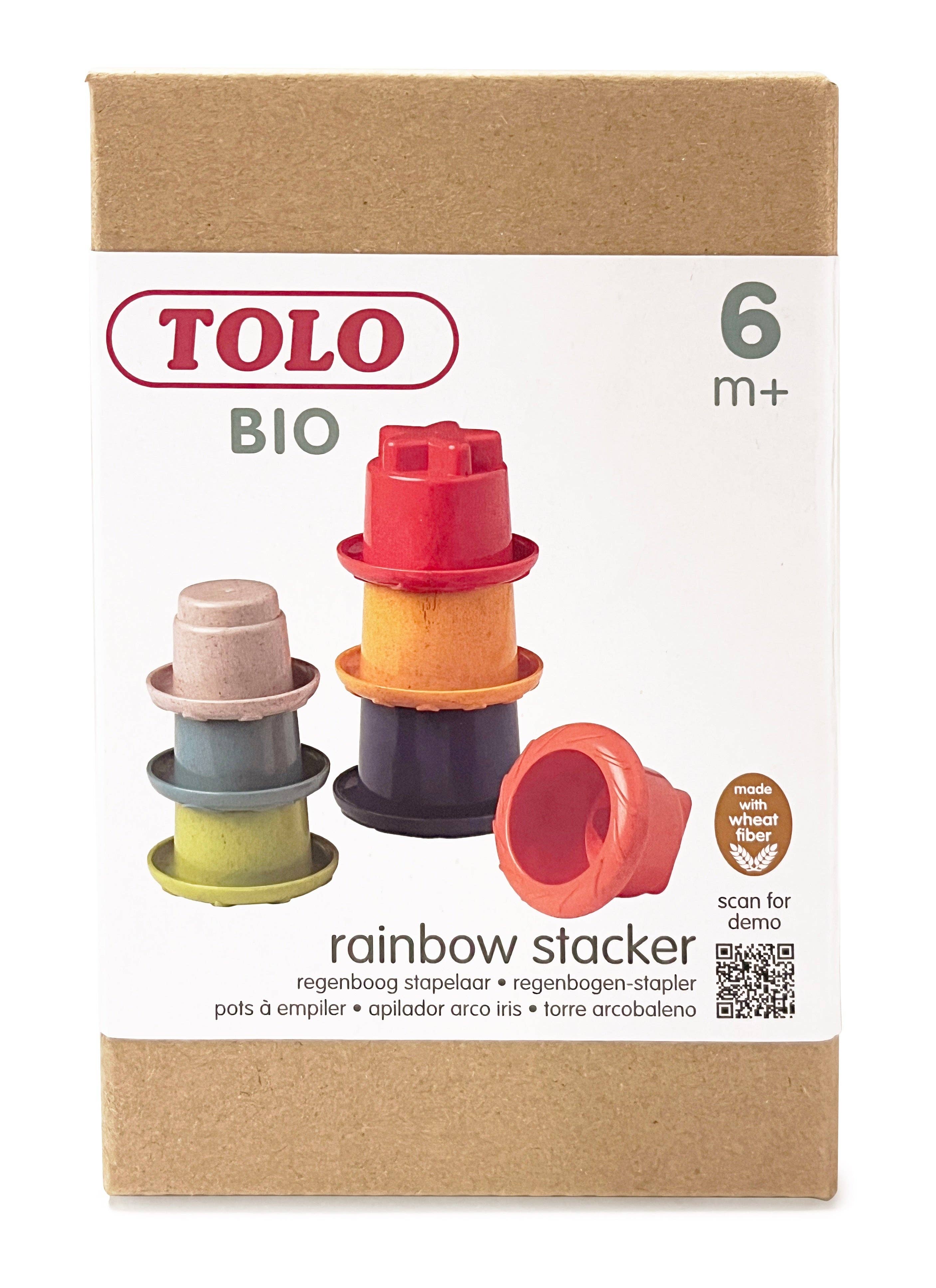 Speedy Monkey - Wholesale Stacking Rings Game - Baby - Rainbow Stackers - TOLO3