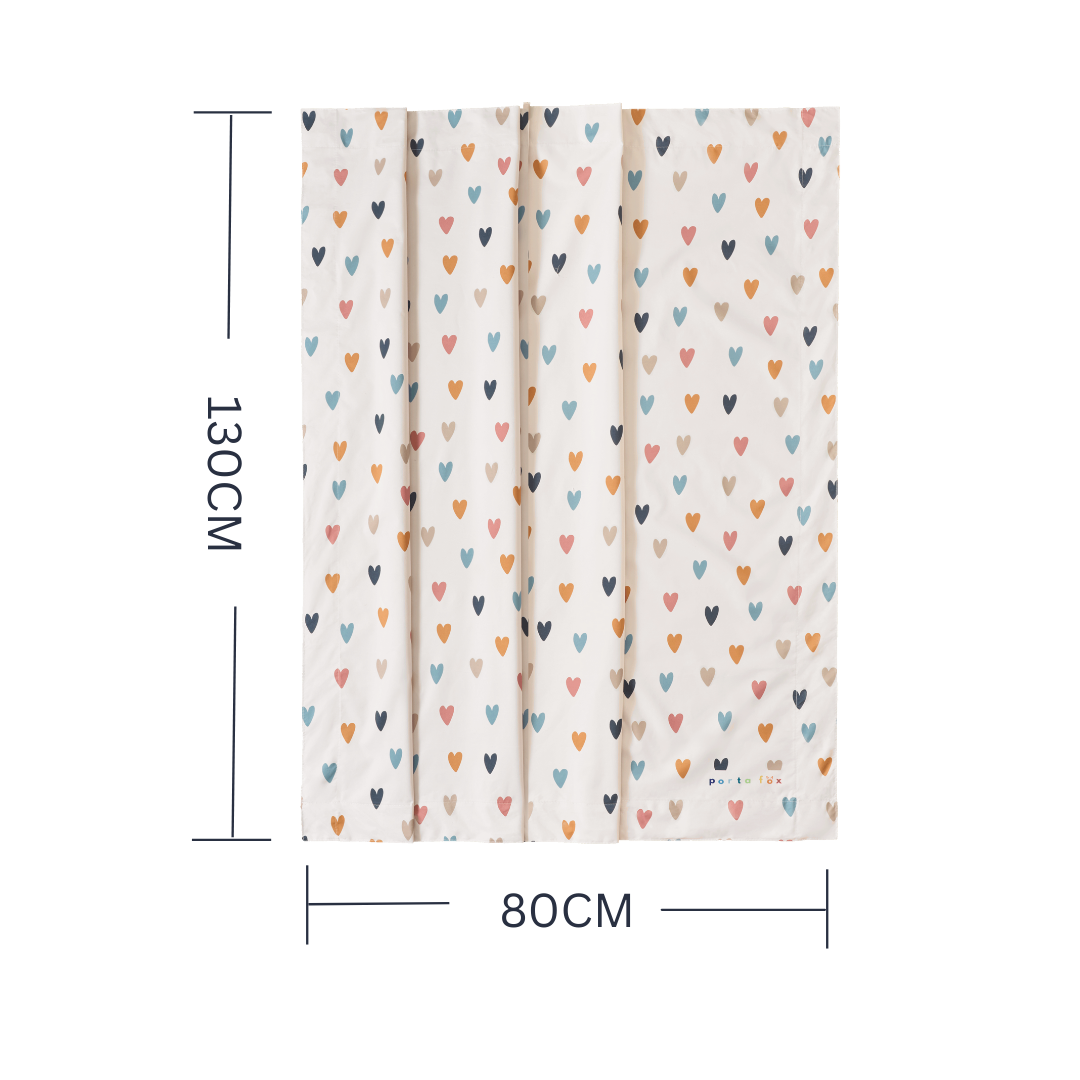 Porta Fox - Wholesale Curtain - Portable Blackout Blind - Indie Love Hearts8