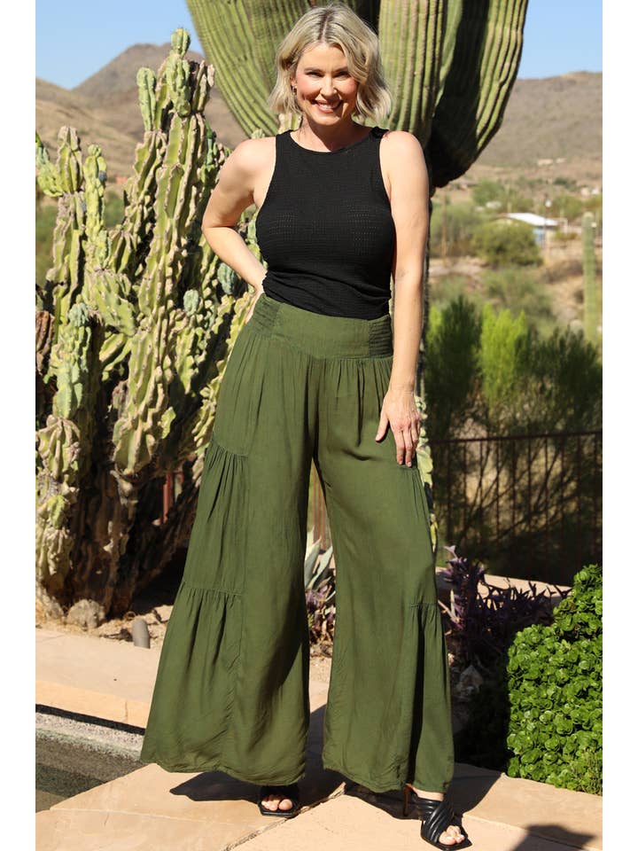 Nostalgia - Wholesale Pants - Women's - N3690-ASIS ACID WASH TIERED WIDE LEG PANTS2