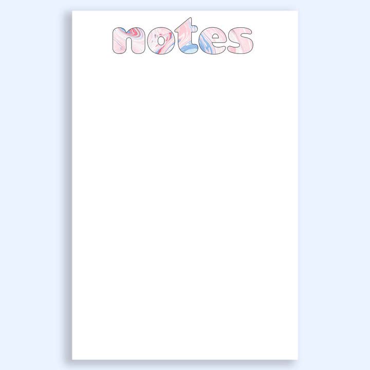 Pink Marble Notepad for wholesale by The Cornerstone Studio