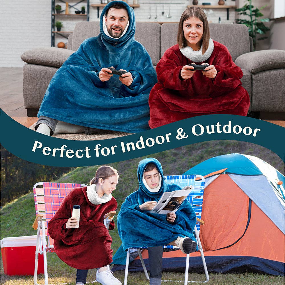 Pavilia - Wholesale Throw Blanket - Neck Warmer Sweatshirt Hoodie Blanket59