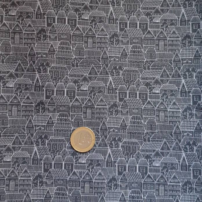 Gepolsterte Buchhülle Häuser schwarzer Hintergrund für den Großhandel von laubelgo