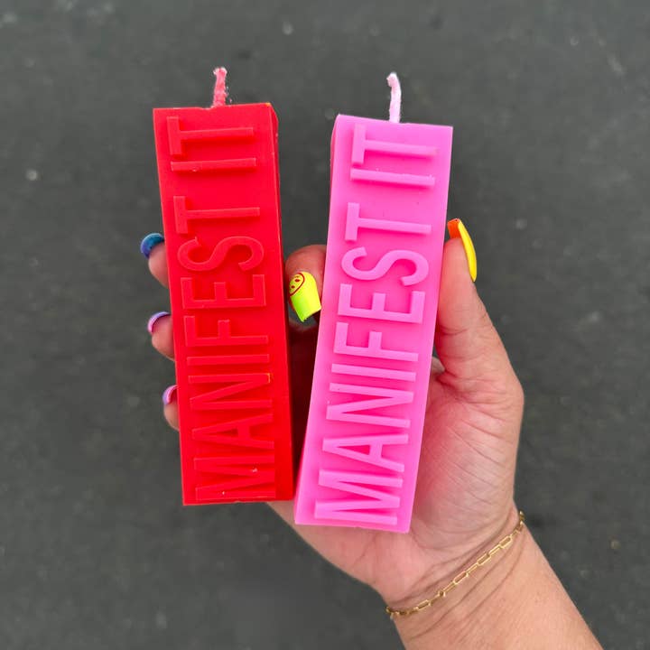 Manifest It With Aries Babe - Wholesale Tea Light Candles - Spiritual candles, chakra candles, candles with crystals