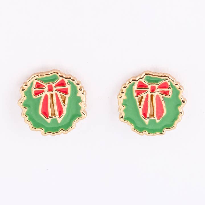 Earrings Wreath for wholesale by Michelle McDowell