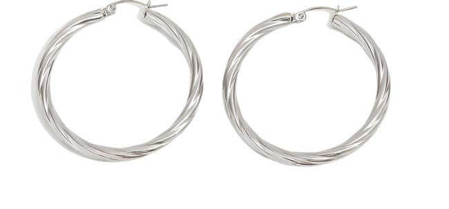 Aubrey Adele - Wholesale Hoop earrings - Twisted Hoop1