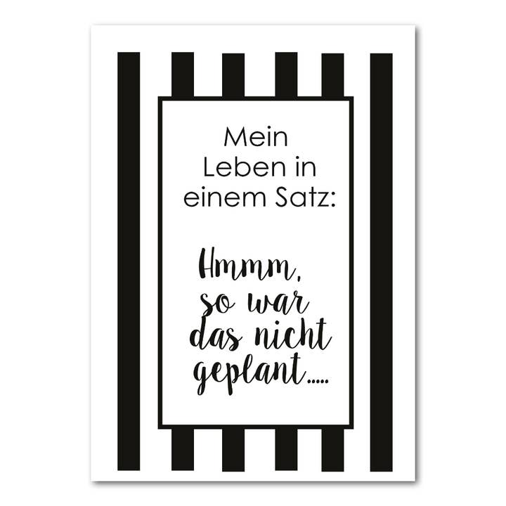 Postkaart „Niet gepland” voor wholesale door Rabenmütter Verlag UG