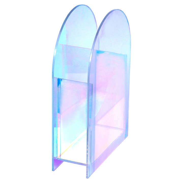 Lucite Iridescent Dome Vase for wholesale by Boker-Tov Shalom