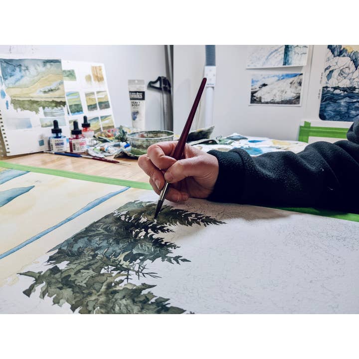 Jill Pelto Art - Wholesale Art Print - Coastal Marsh New England Art Print Set6