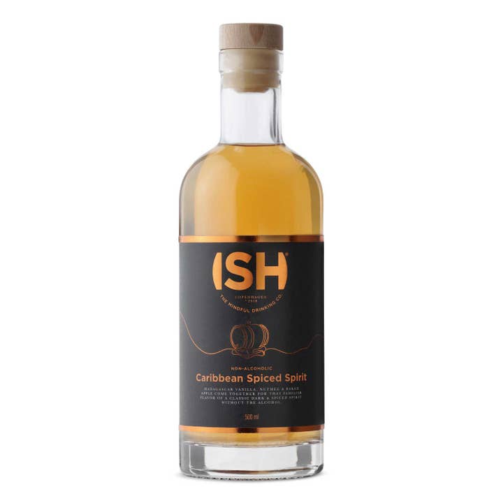 ISH ApS - Venta al por mayor Licores/vinos/cervezas sin alcohol - Ron sin alcohol, Espíritu especiado caribeño, 500 ml