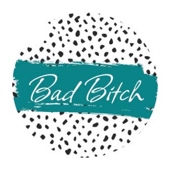 Sous-verre de voiture en céramique Bad Bitch pour la vente par Tipzee Gypzy