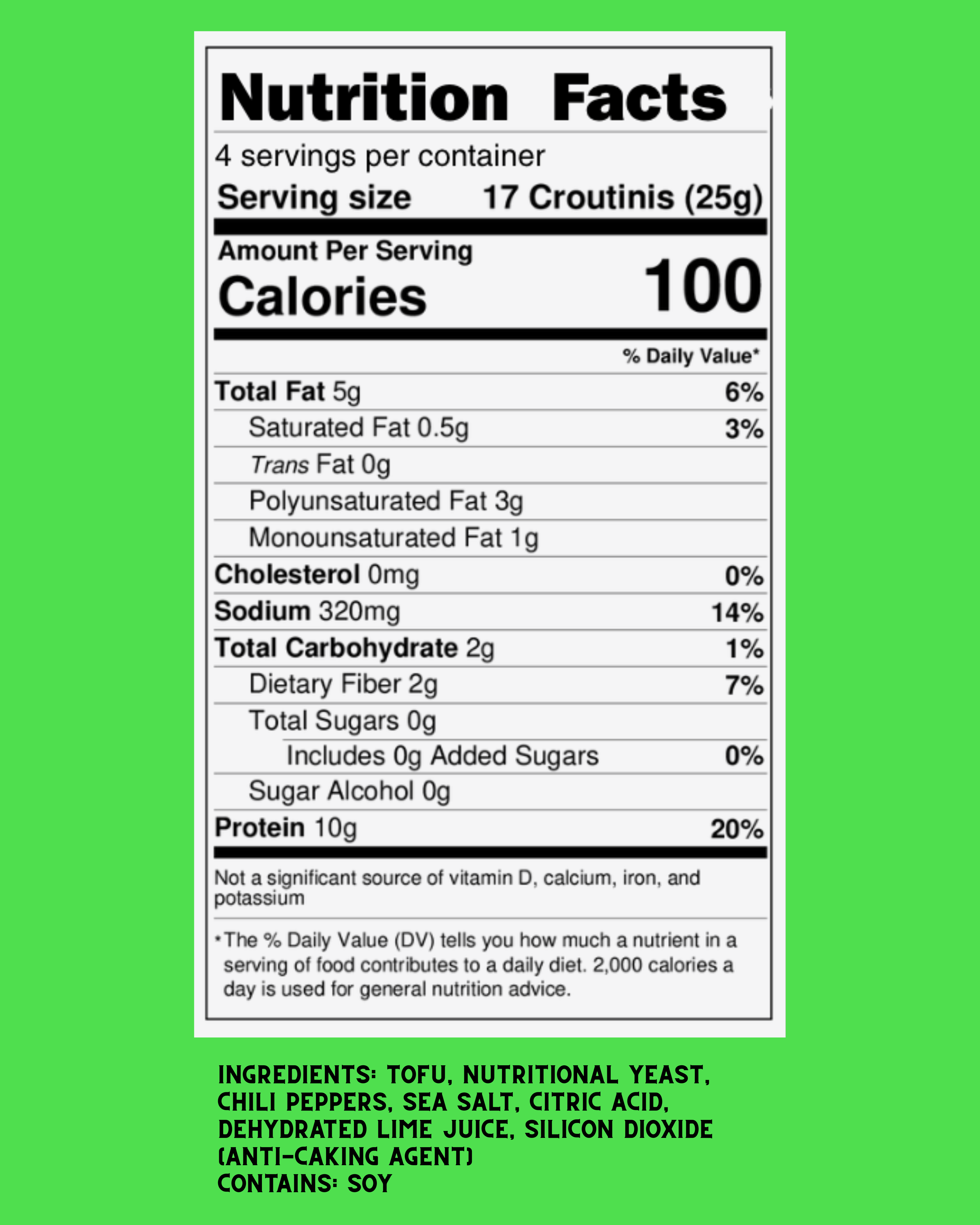 Croutinis - Wholesale Puffed Snack - Chili Lime Crouton - High Protein, Low Carb & Gluten Free, Pantry Size 5oz Bags3