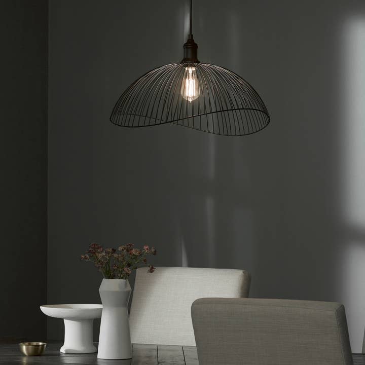 River of Goods - Wholesale Chandelier/Hanging Light - 18.75"W Wendy Black 1-Light Pendant Light Fixture3