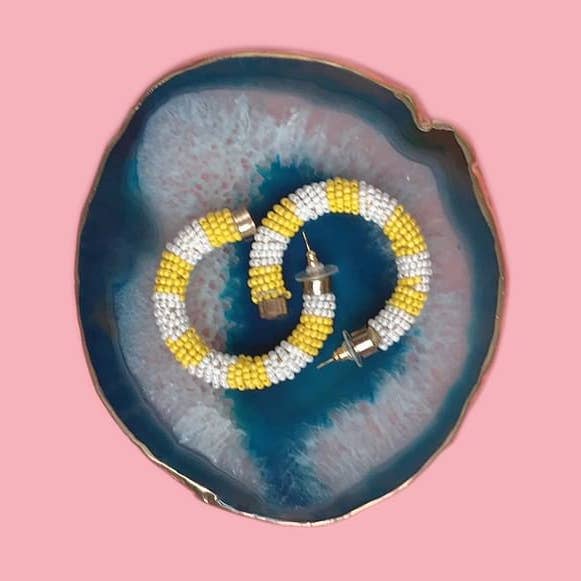 Ensemble de dessous de verre Agate - Bleu/Or pour la vente par COCUS POCUS