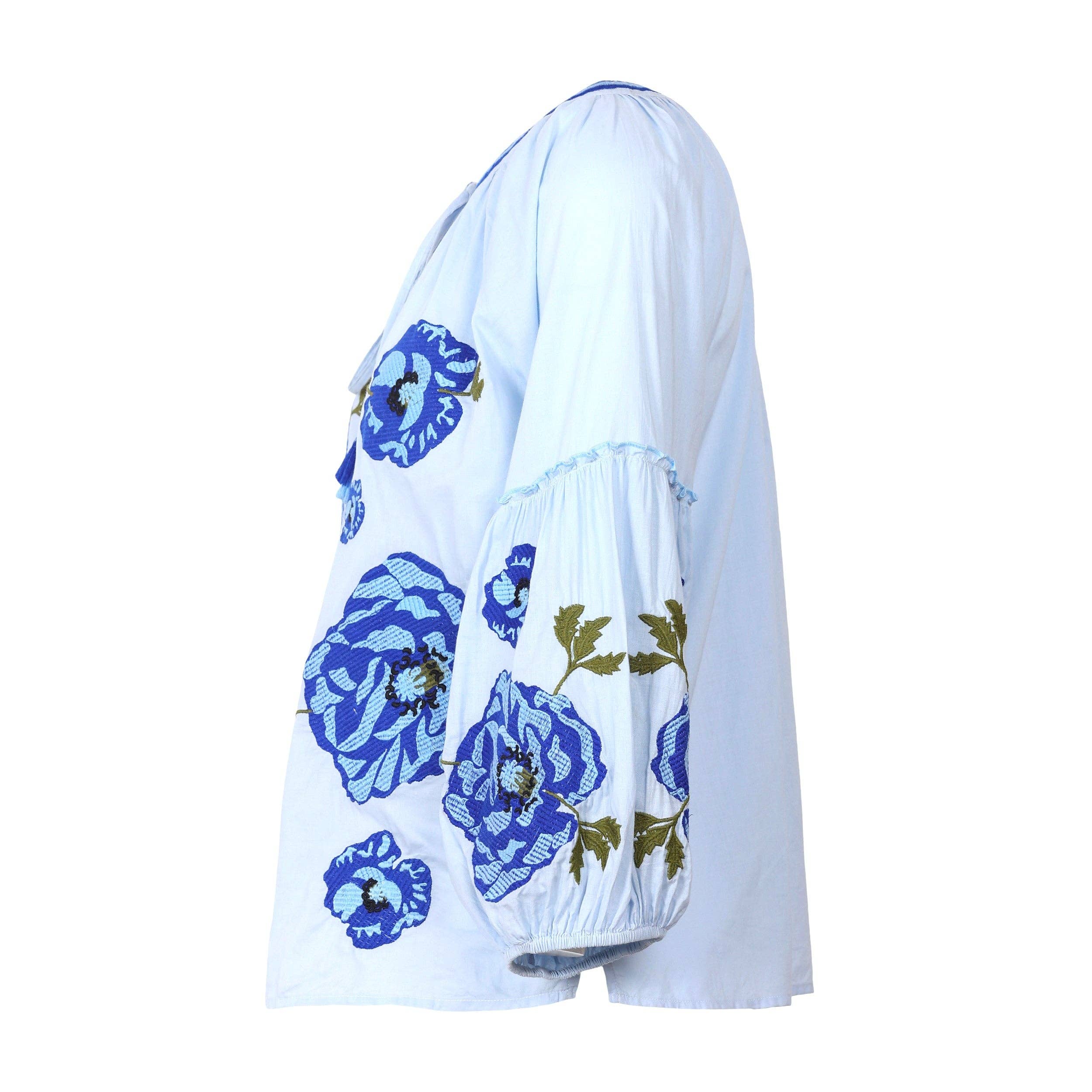 JEP Holland - Wholesale Blouse - Women's - Sofia Sky Blue Blouse PRE ORDER SS261